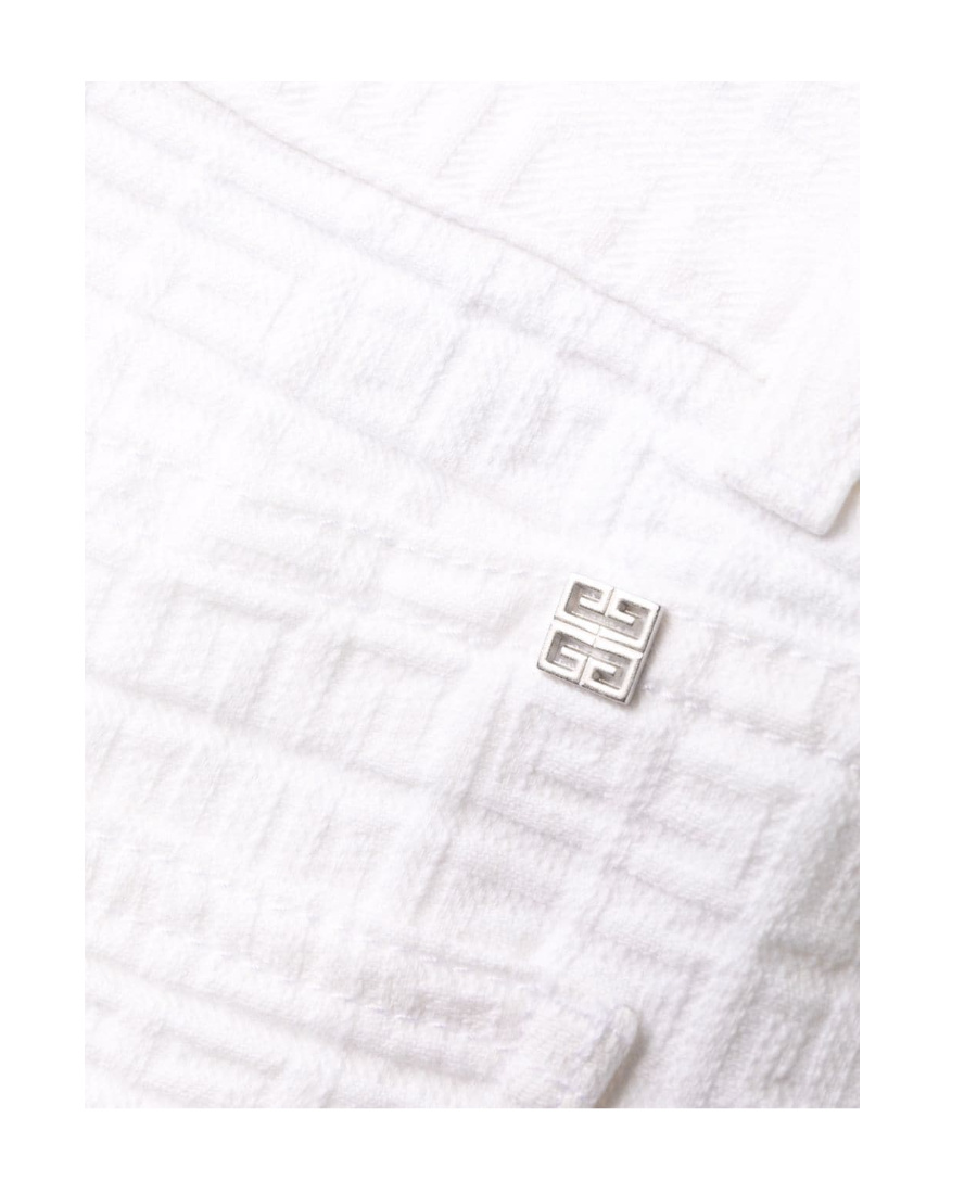 Givenchy 4g Motif Jacquard Straight-leg Trousers In White