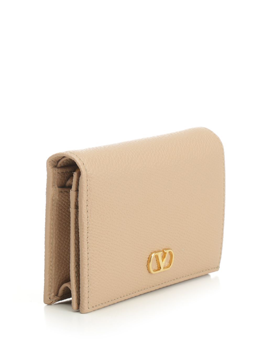 Valentino Vlogo Signature Wallets Rose In Neutral