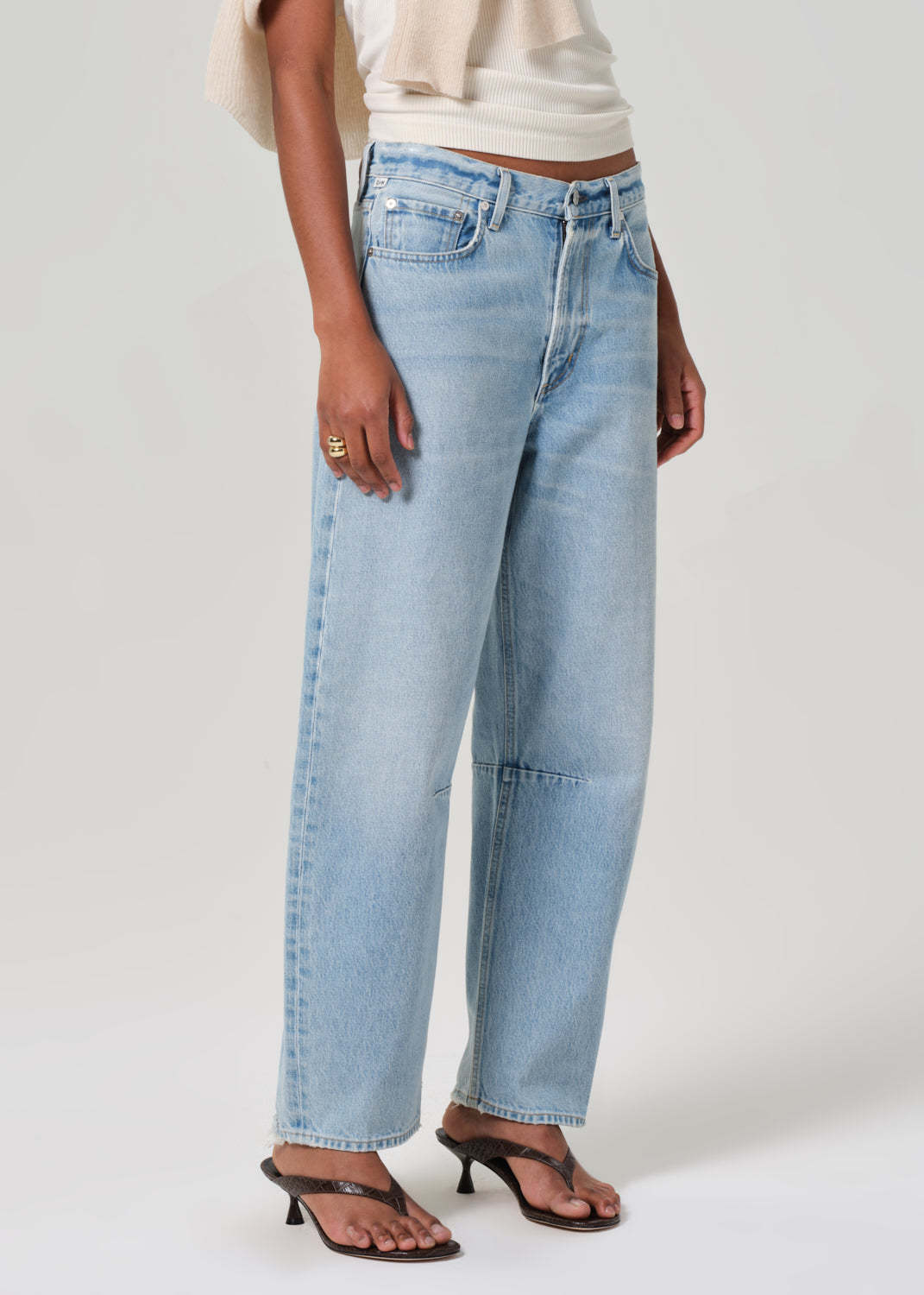 Citizen Of Humanity Citizens Of Humanity Miro High Waist Barrel Jeans In Blue