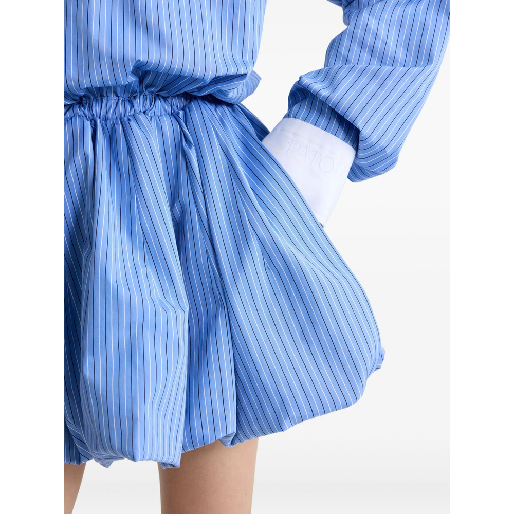 Patou Striped Bubble Dress In Blue