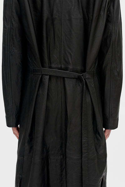 Ann Demeulemeester Adonis Coat In Black