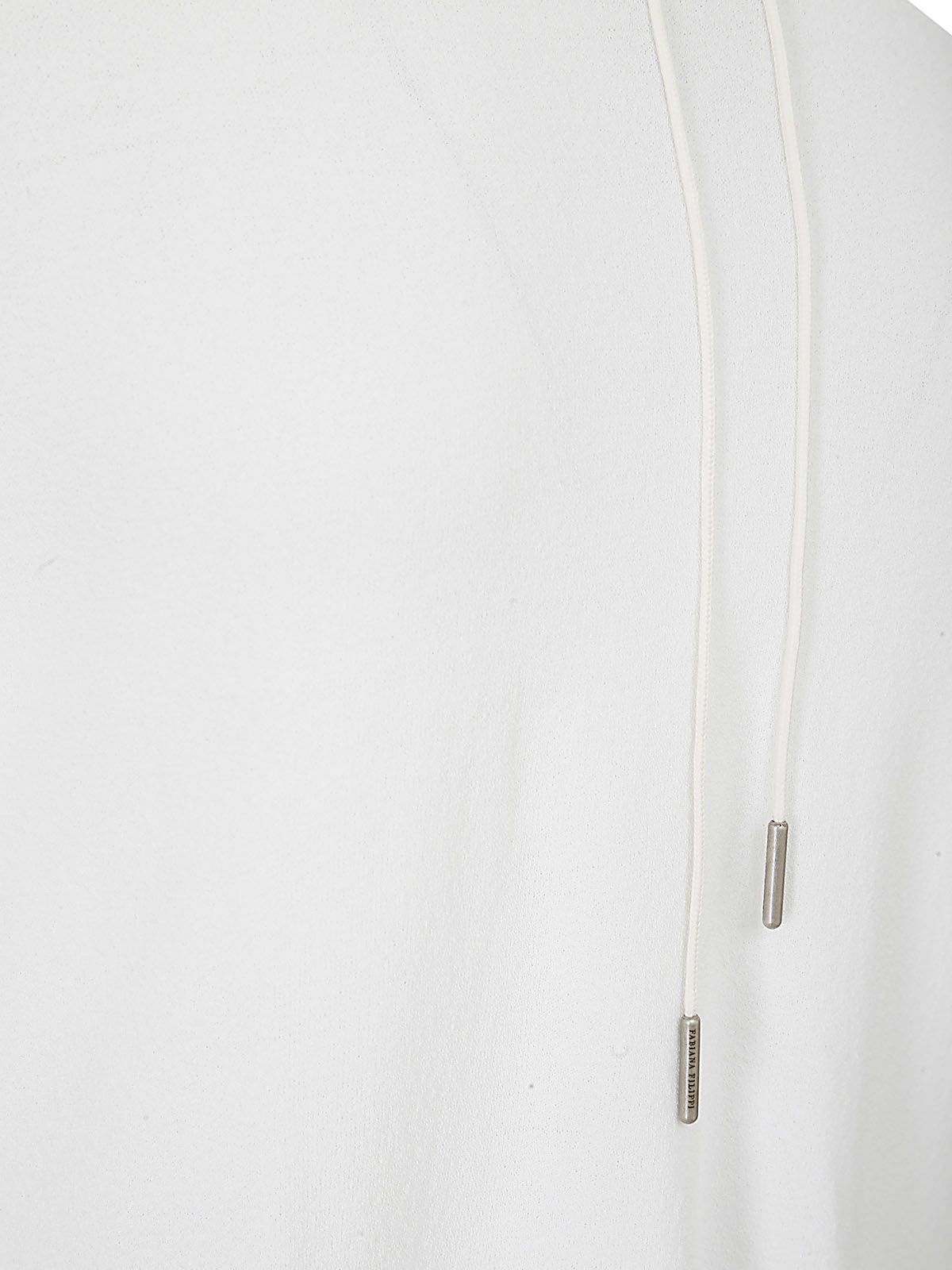 Shop Fabiana Filippi Sleeveless Drawstring Hoodie In White