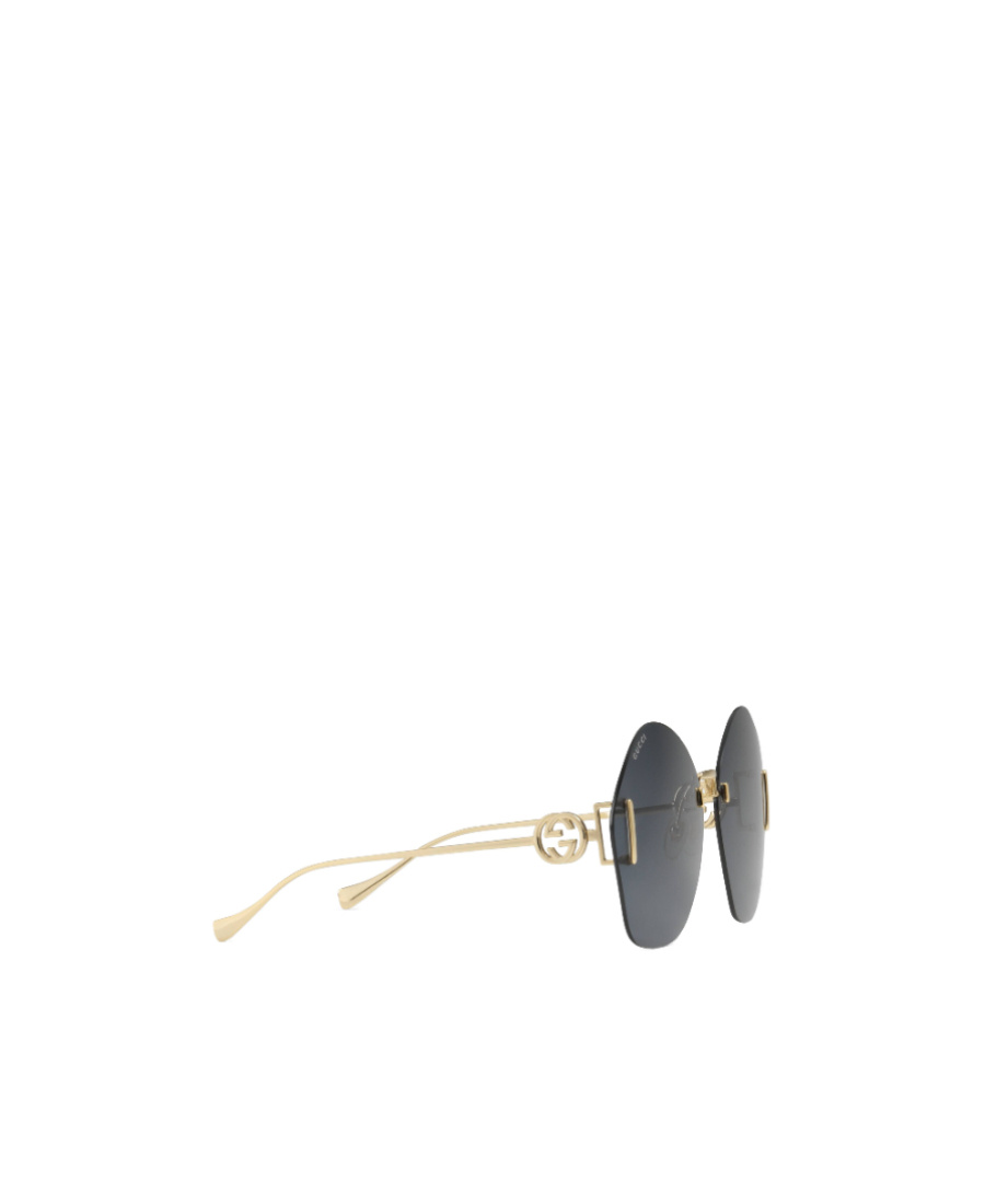 Gucci Geometrically Shaped Frame Sunglasses In Black