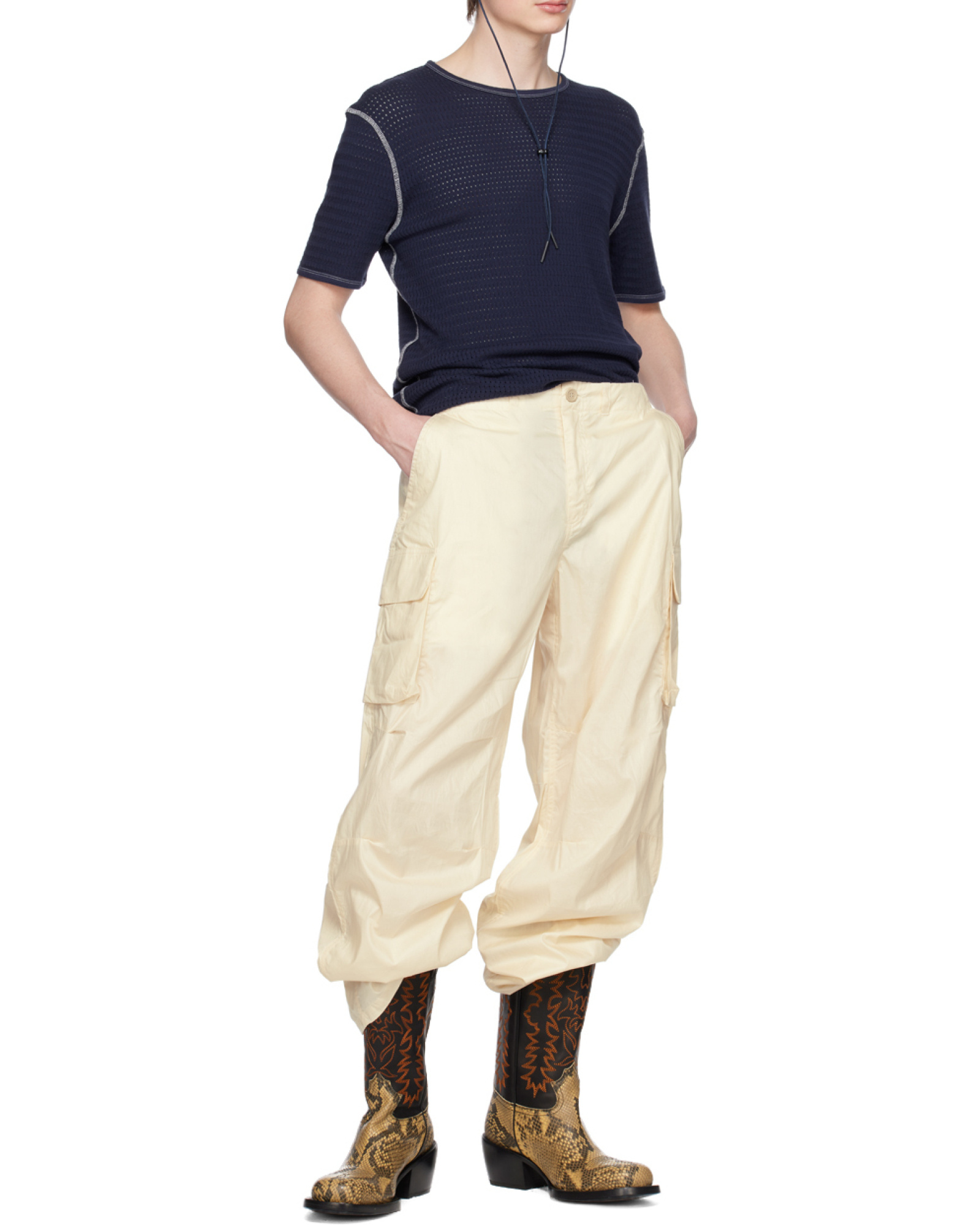 Our Legacy Off-white Mount Cargo Pants In White