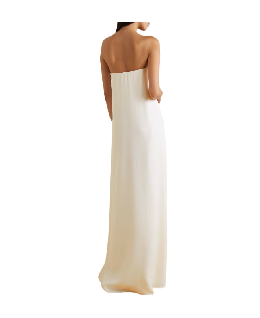The Row Logo Silk Crepe De Chine Breast Dress