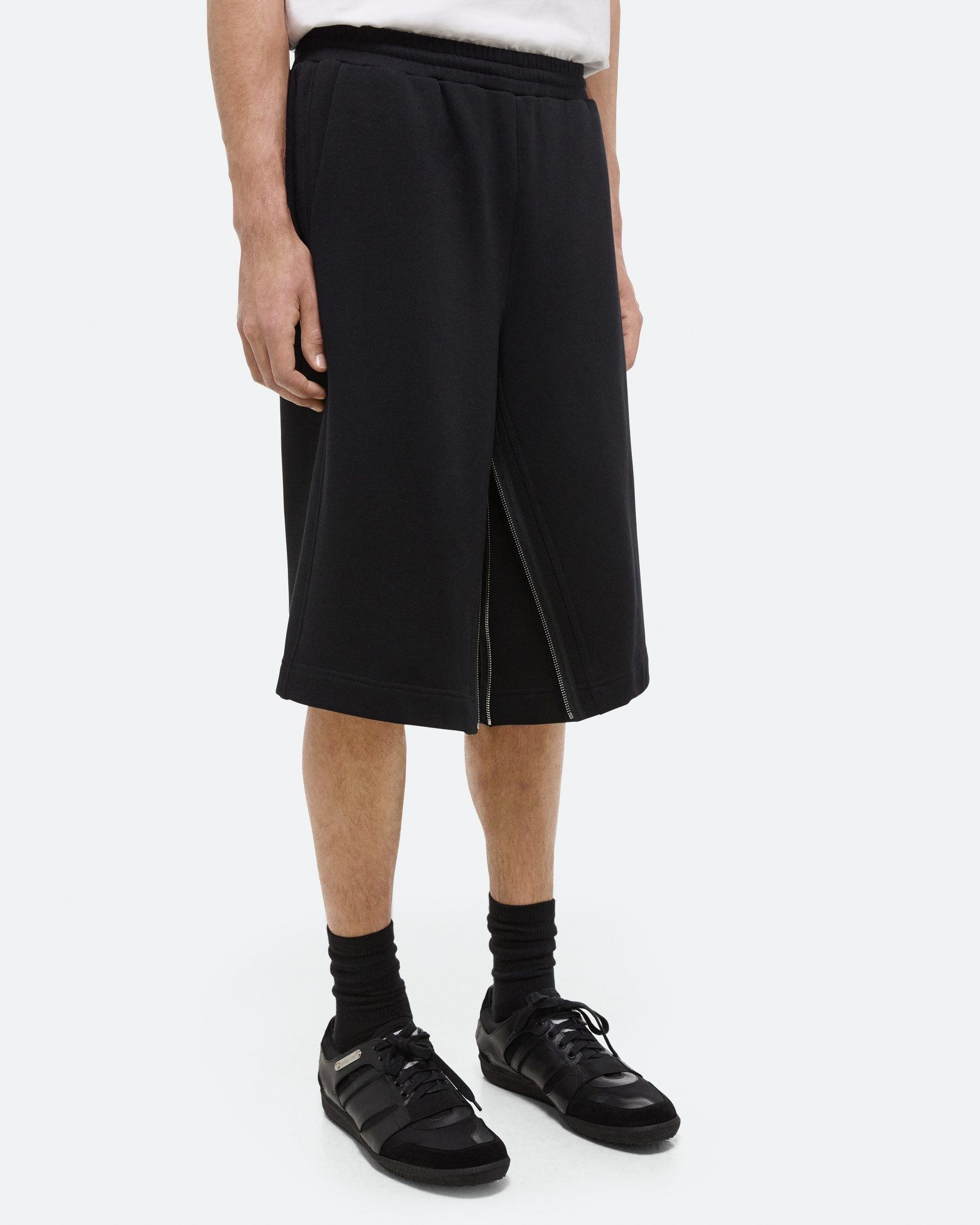 Helmut Lang Elastic Waist Shorts In Black