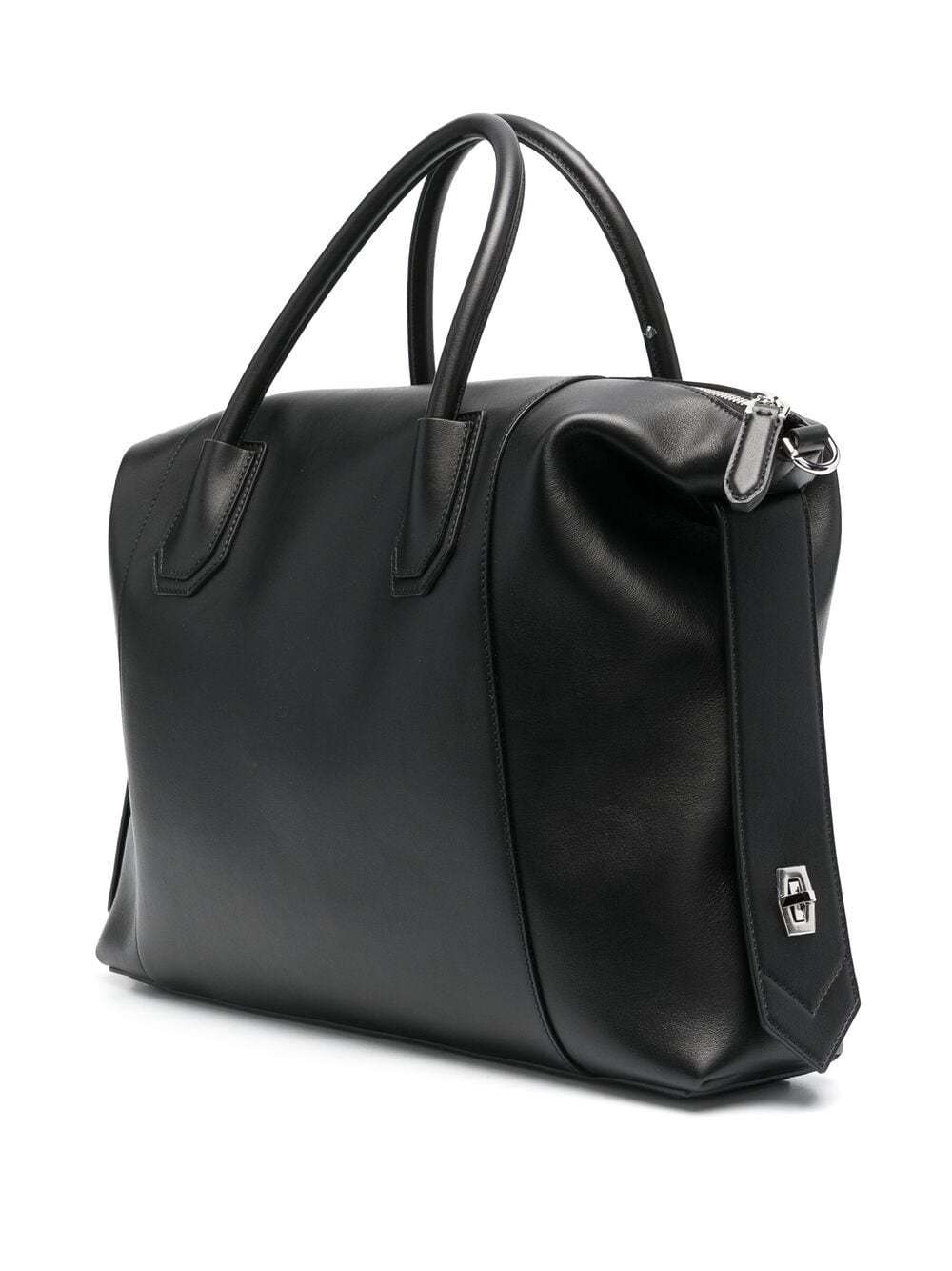 Shop Givenchy Logo-plaque Tote Bag In Black