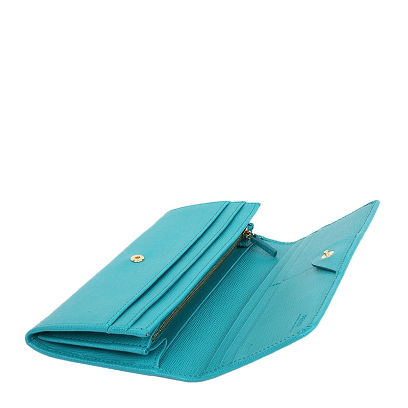 Fendi Long Purse In Green