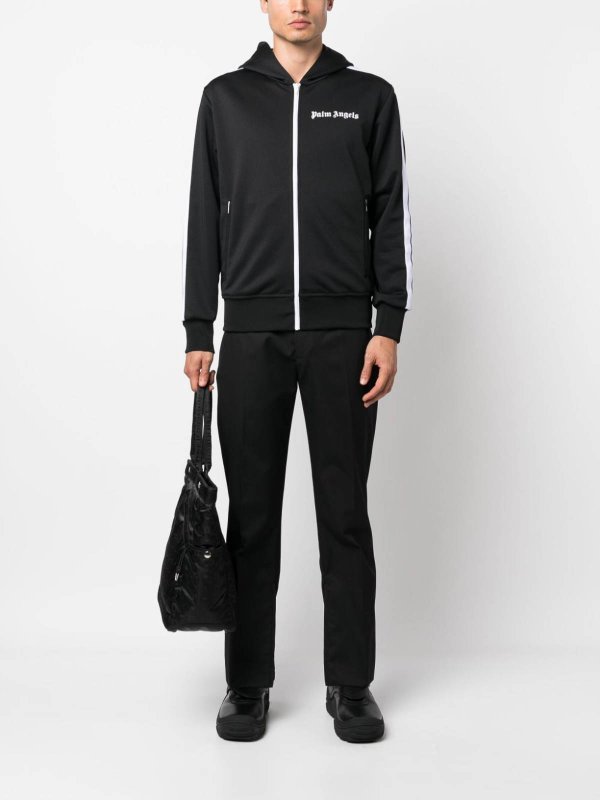 Off-white High-waisted Straight-leg Cropped Trousers In Black