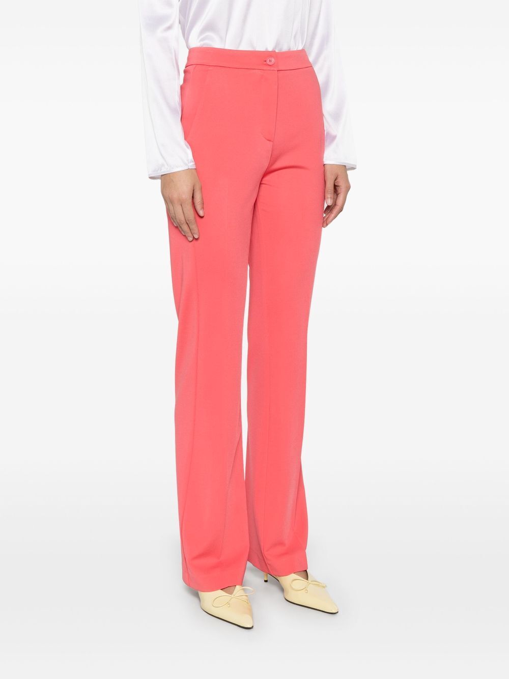 Pinko Straight-leg Trousers In Pink