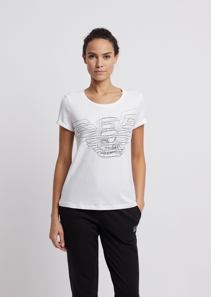 EA7 LOGO PRINTED T-SHIRT