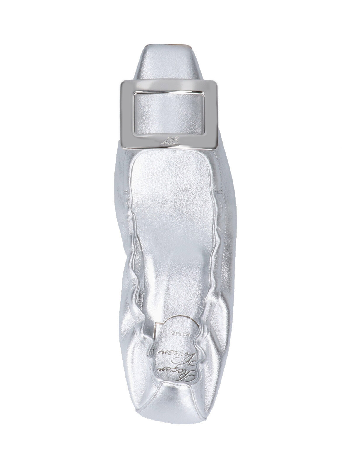 Roger Vivier 'belle Viviere' Heeled Ballet Flats In White