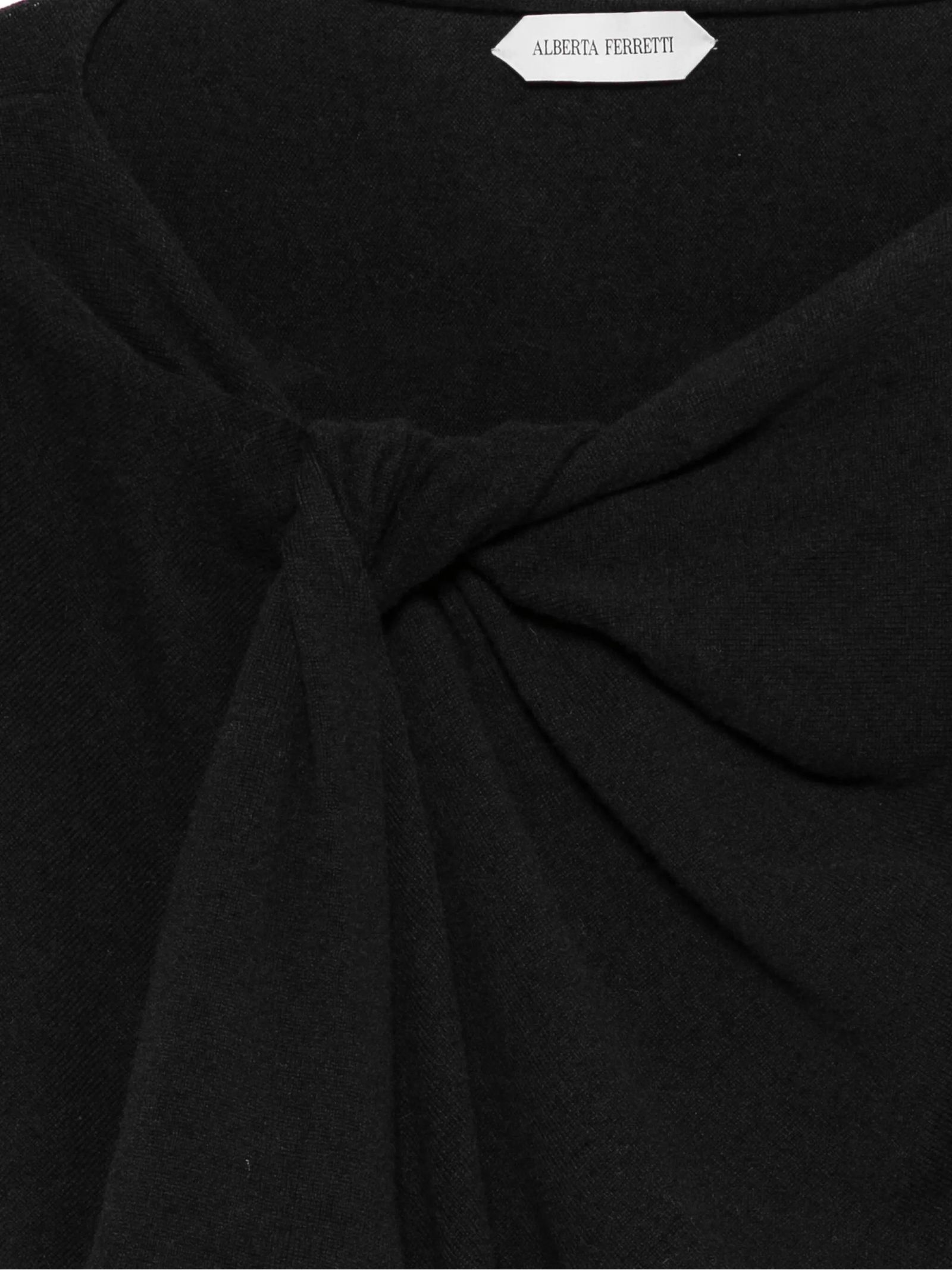 Alberta Ferretti Batwing-sleeve Sweater In Black