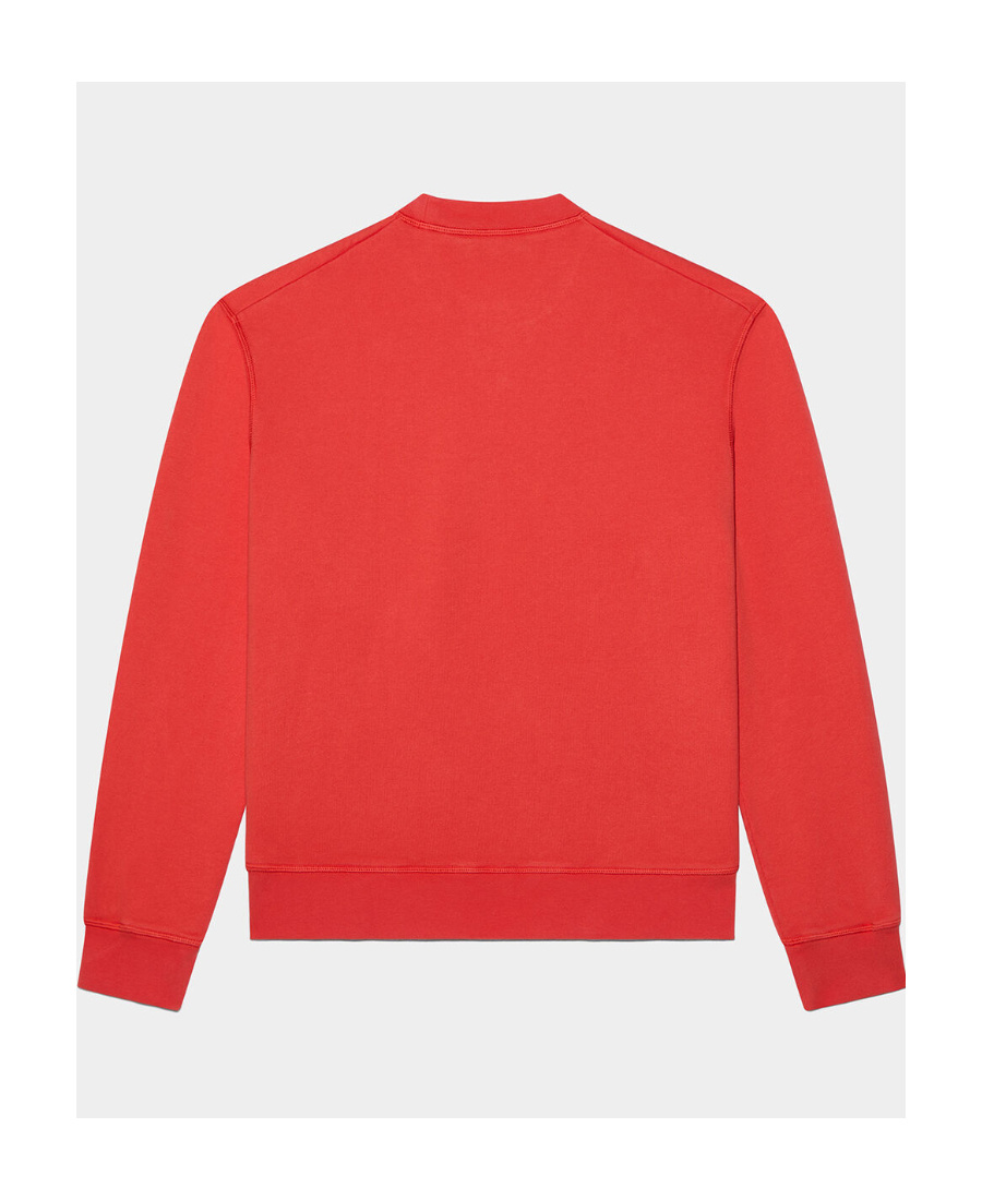 Dsquared2 Round Collar Long Sleeve Sweater In Red