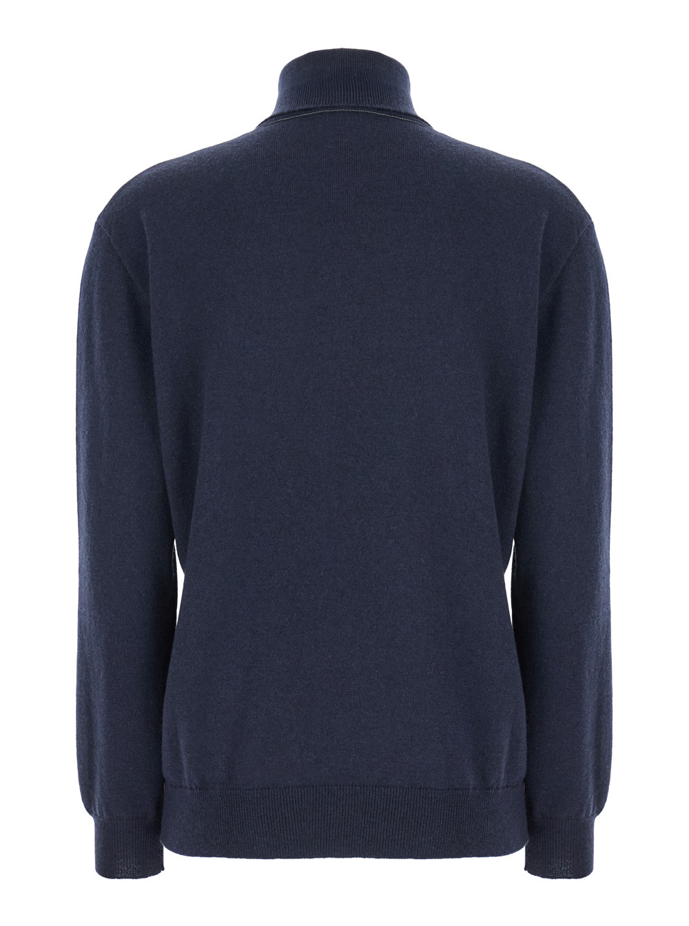 Brunello Cucinelli Blue Turtleneck Sweater In Blue