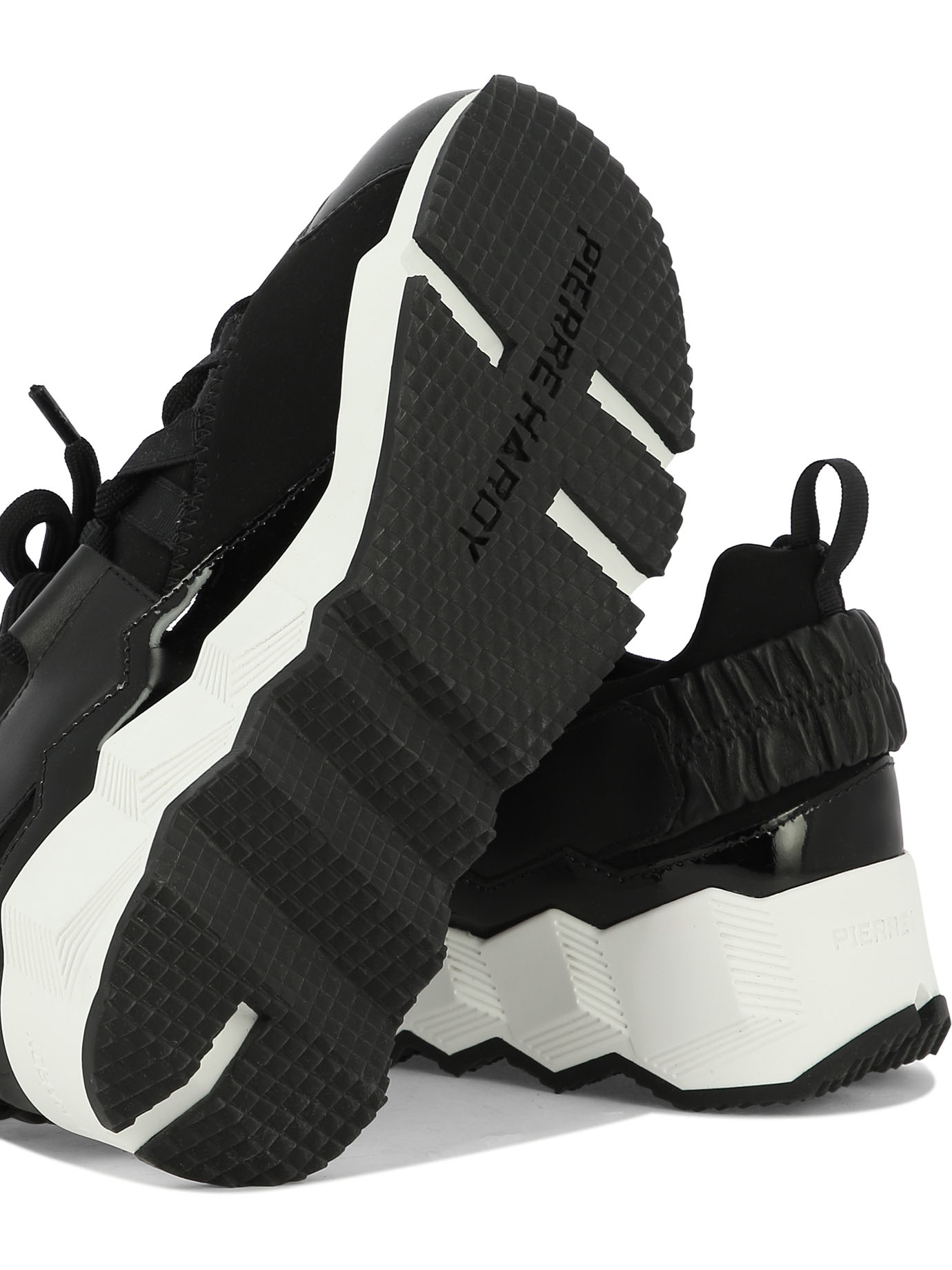 Pierre Hardy Trek Comet Lace-up Sneakers In Black