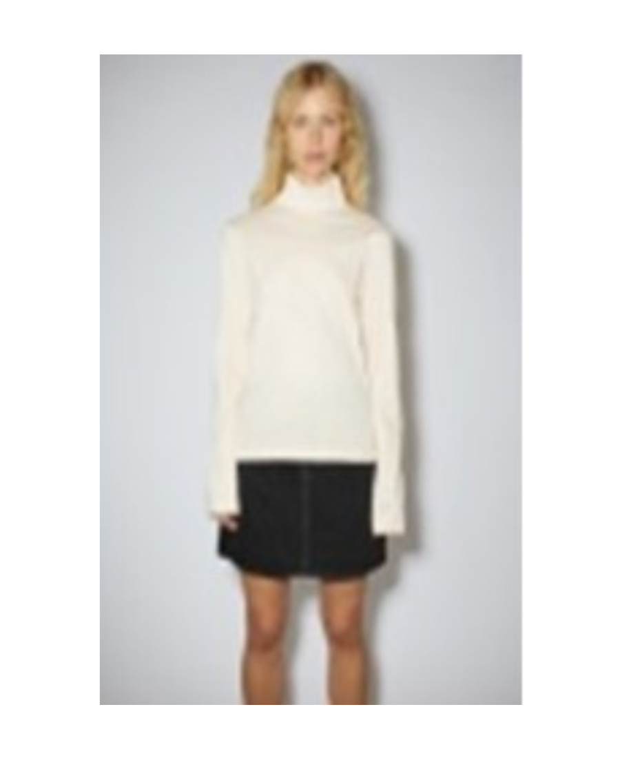 Acne Studios Long-sleeved Sweater In White