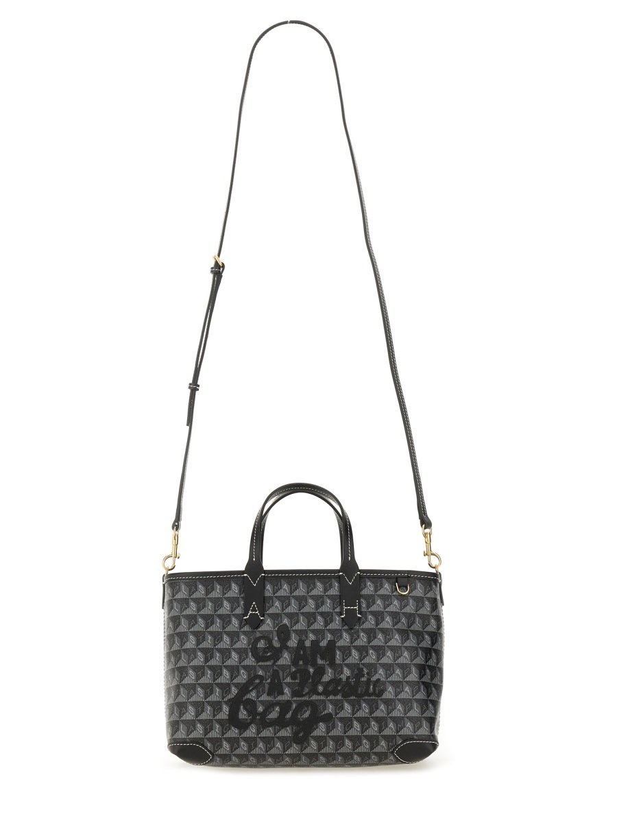 Anya Hindmarch Double Handle Tote Bag In Black