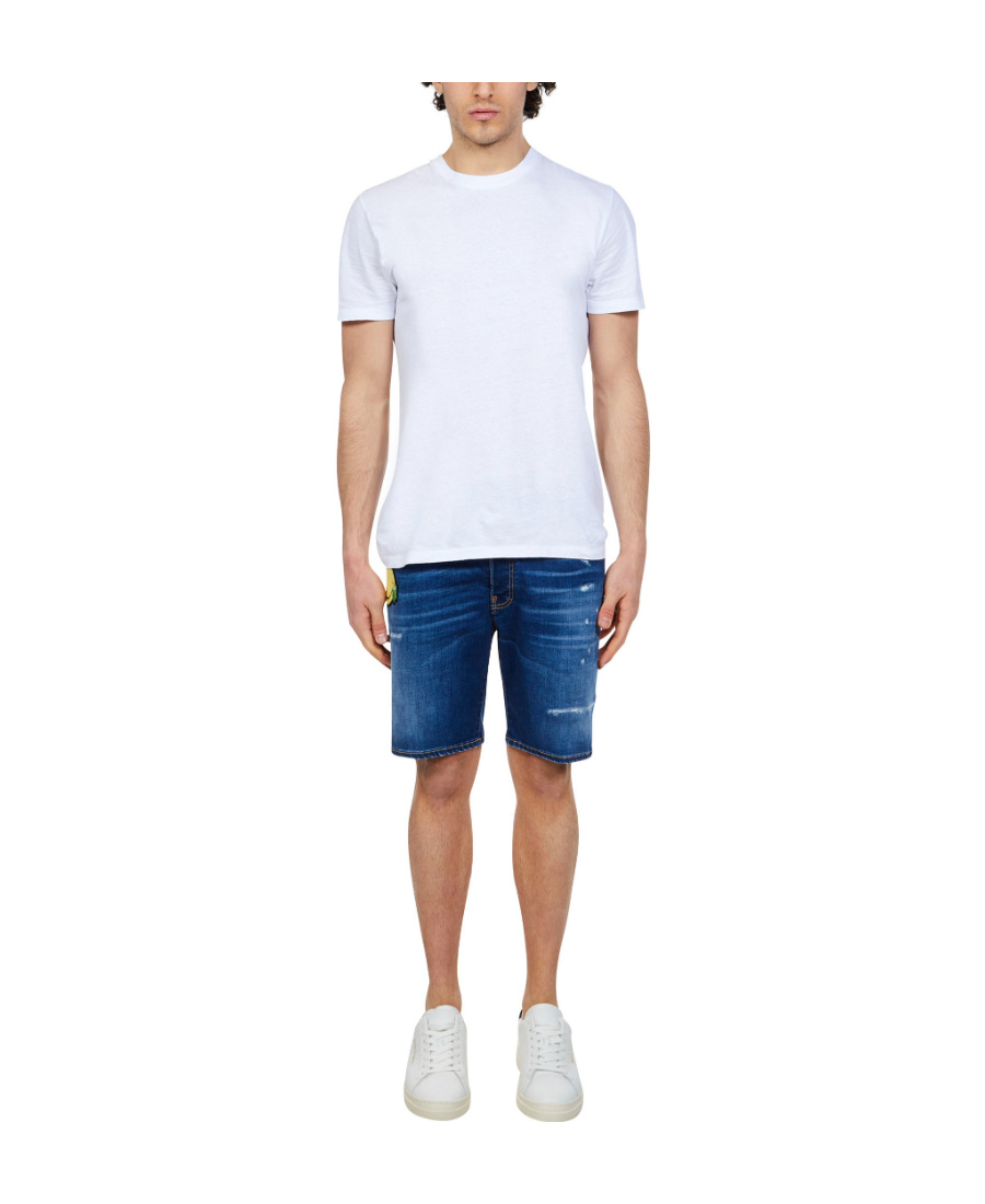 Dsquared2 Smiley-patch Denim Shorts