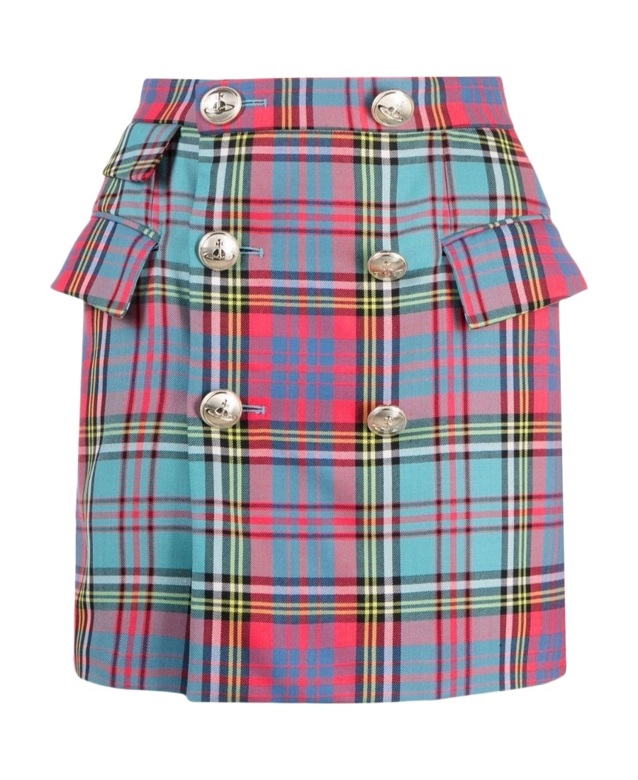 Vivienne Westwood Tartan-pattern Mini Skirt In Multi
