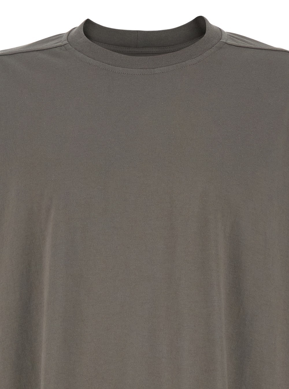 Rick Owens Tommy T Grey Oversized T-shirt In Cotton Man In Black