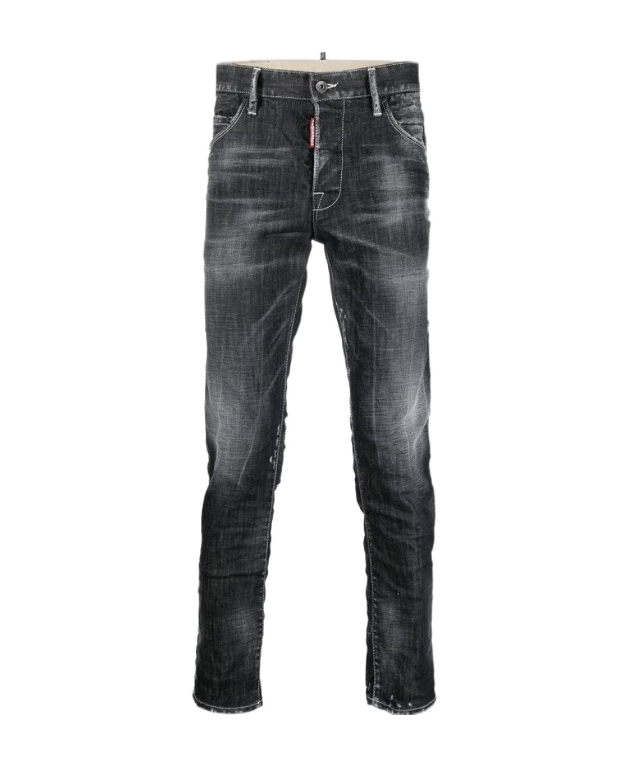 Dsquared2 Slim-fit Straight-leg Jeans In Black