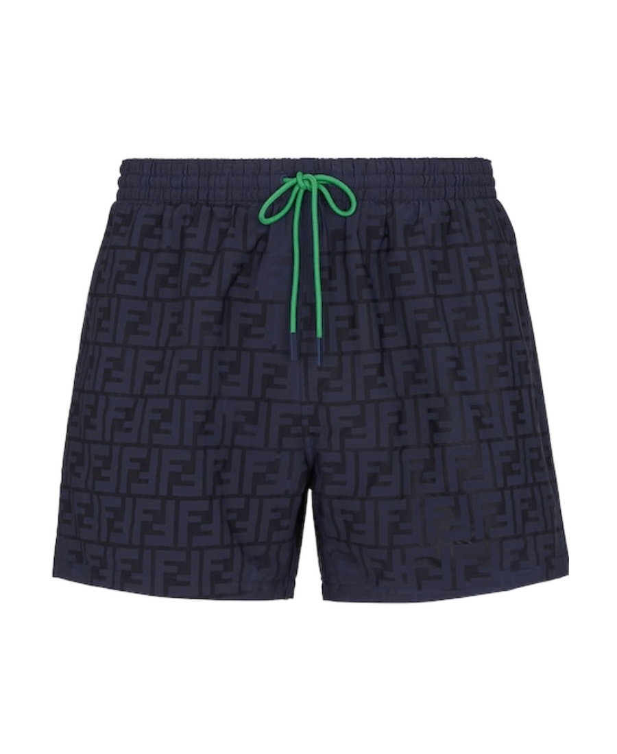 Fendi Nylon Swim Shorts In Black