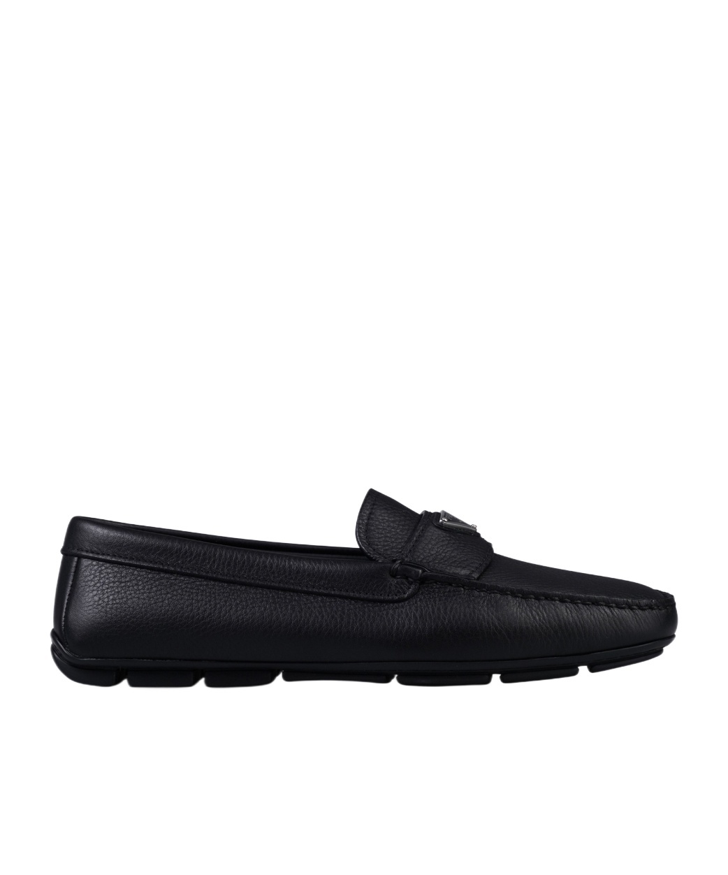 Prada Drive Leather Loafers In Black