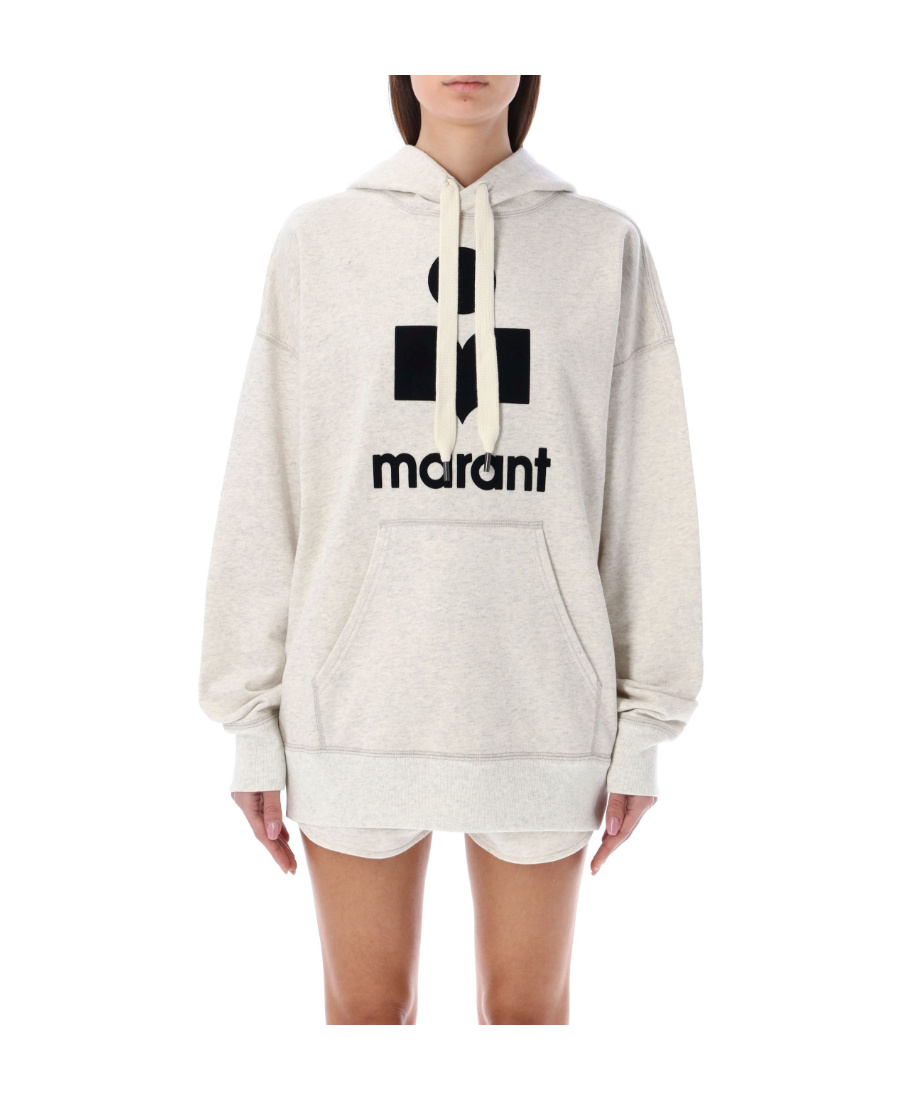 Isabel Marant Étoile Isabel Marant Etoile Women Melange Ivory Cotton Blend Mansel Sweatshirt In Neutral
