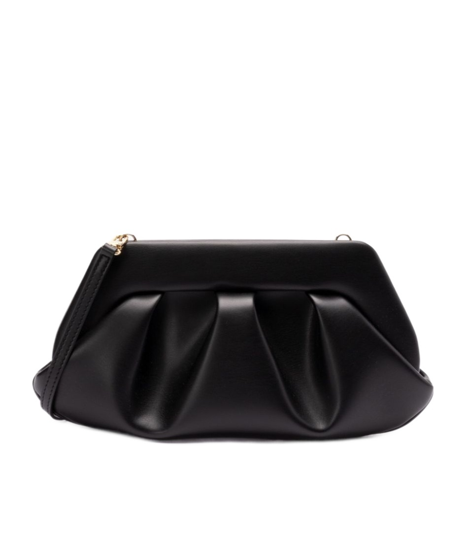 Themoirè Tia Clutch Bag In Black