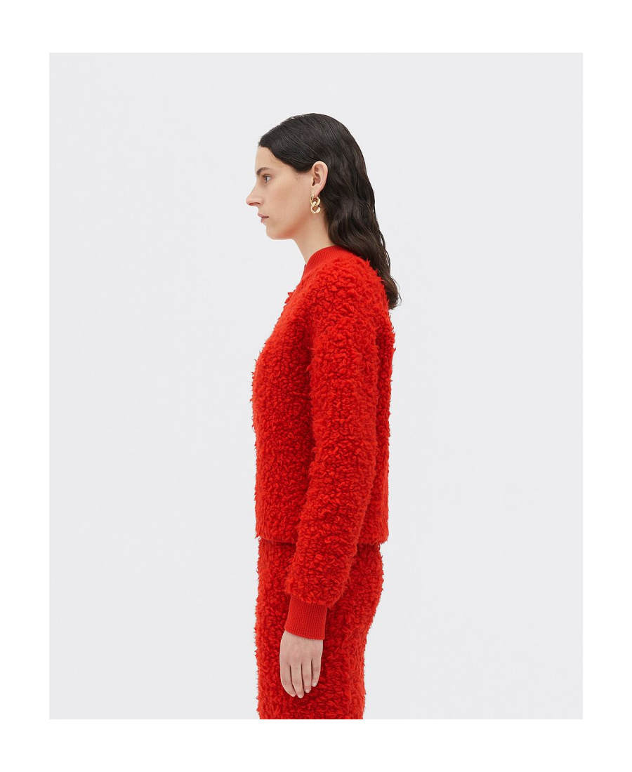 Bottega Veneta Women Red Boucle Sweater