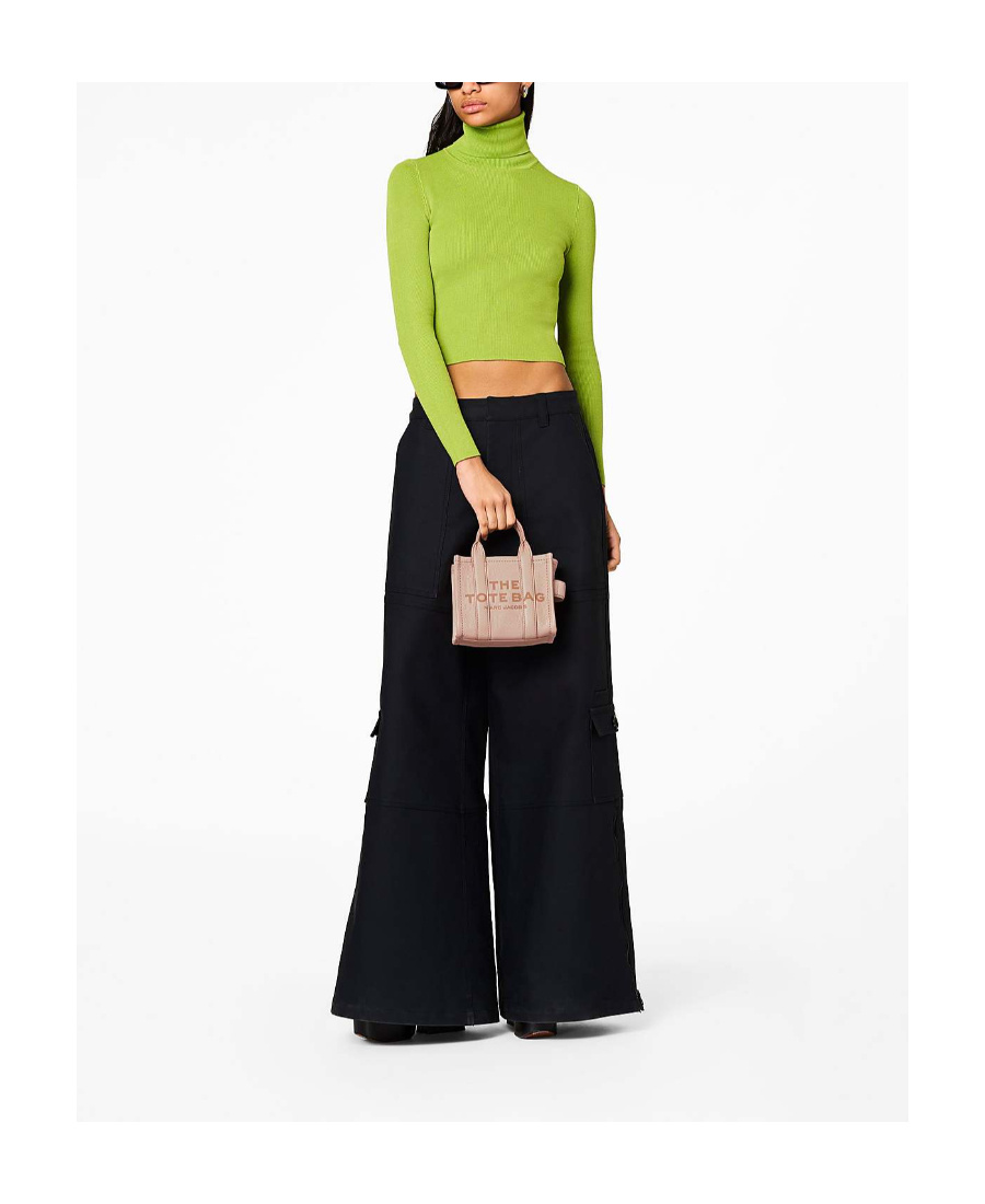 Marc Jacobs 'the Micro Tote Bag' Light Pink Shoulder Bag With Logo In Nude