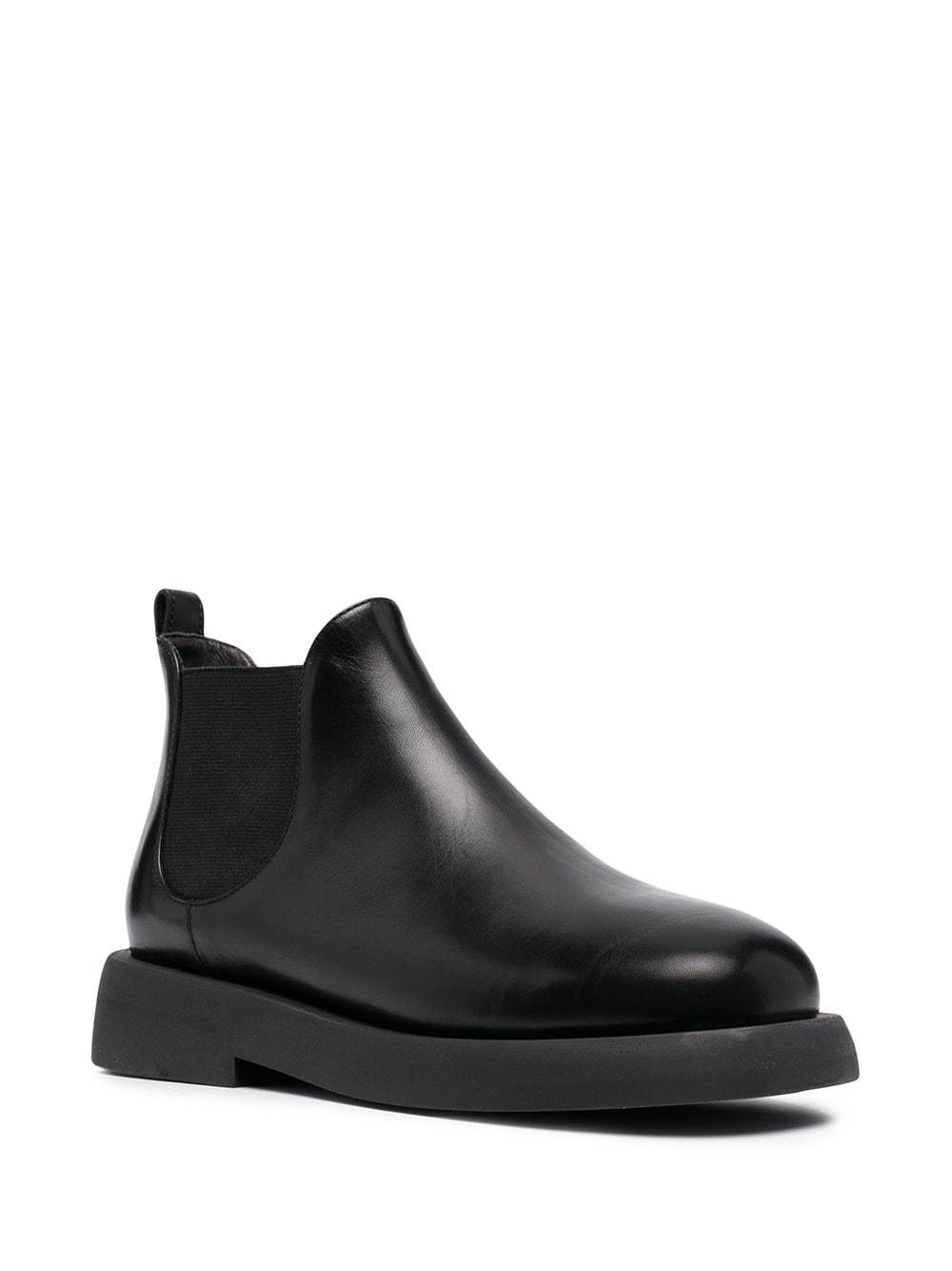 Marsèll Elasticated Panel Platform Sole Ankle Boots In Black