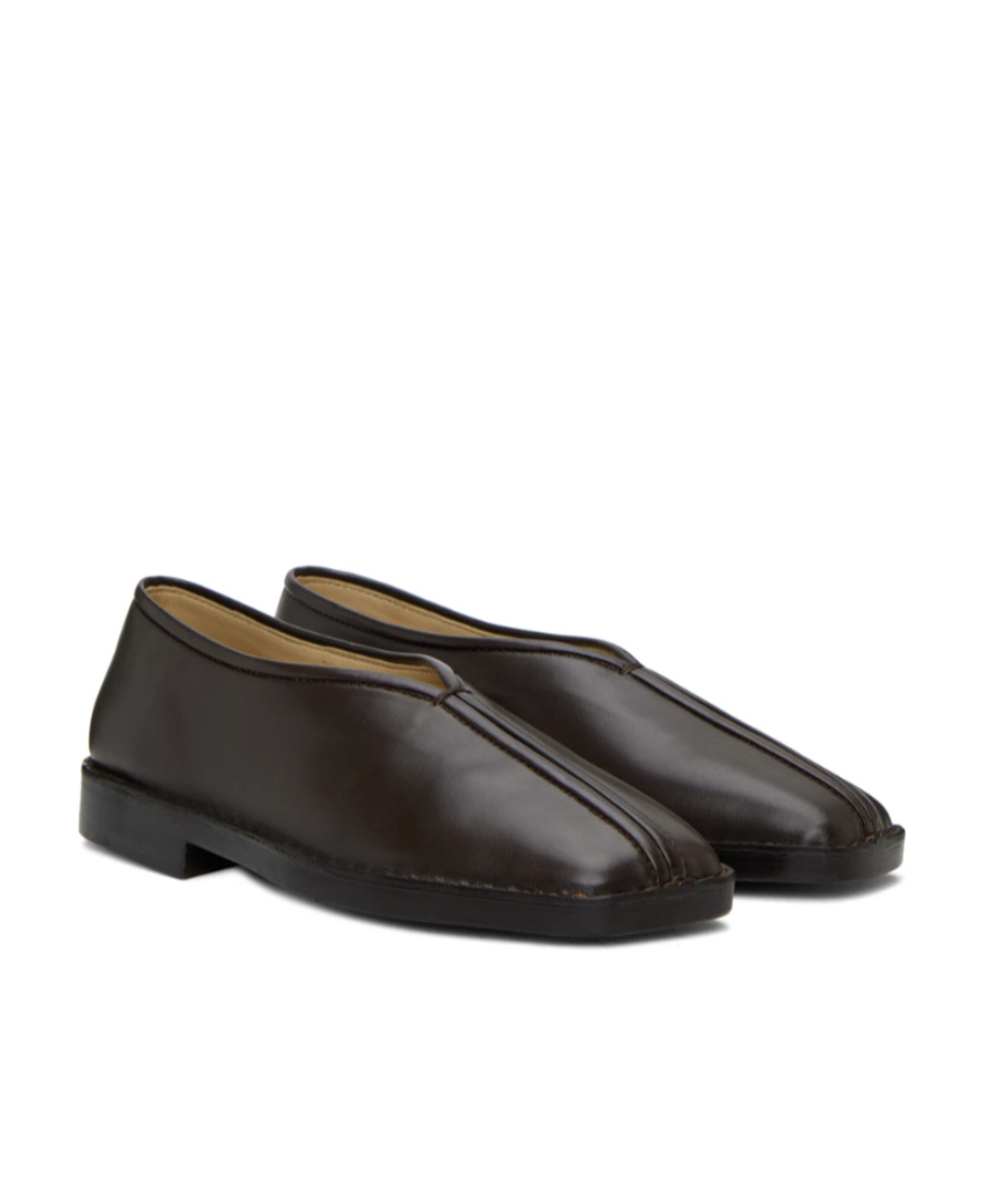 LEMAIRE FLAT PIPED FLAT SHOES