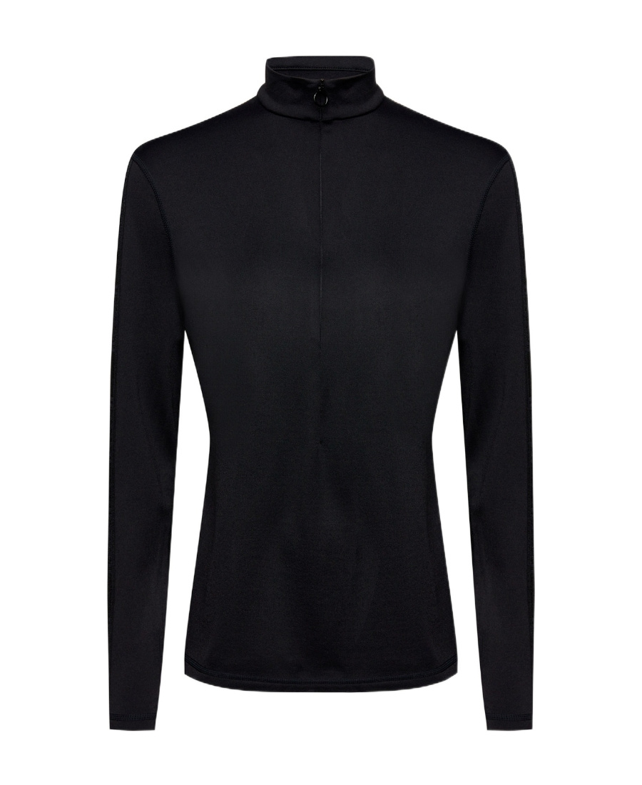 WOLFORD LOGO-TAPE HALF-ZIP PULLOVER