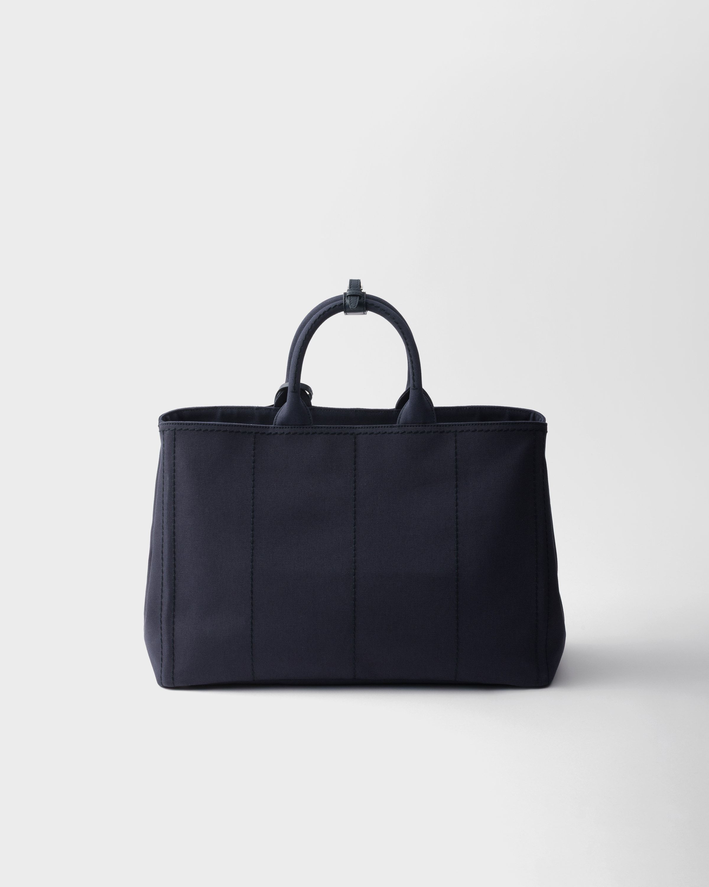 Prada Jardinière Extra Large Cotton Canvas Tote Bag