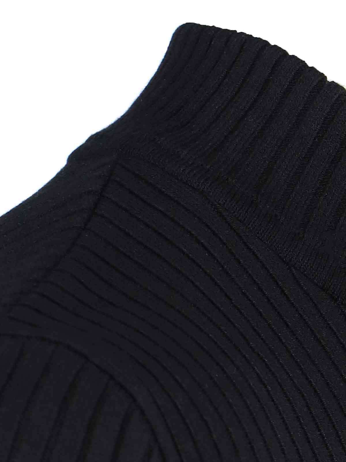 Courrèges Logo-print Knitted Top In Black