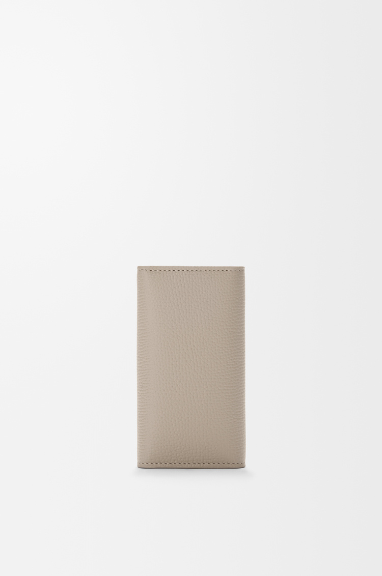 Loewe Anagram Key Case In Pebble Grained Calfskin In Brown