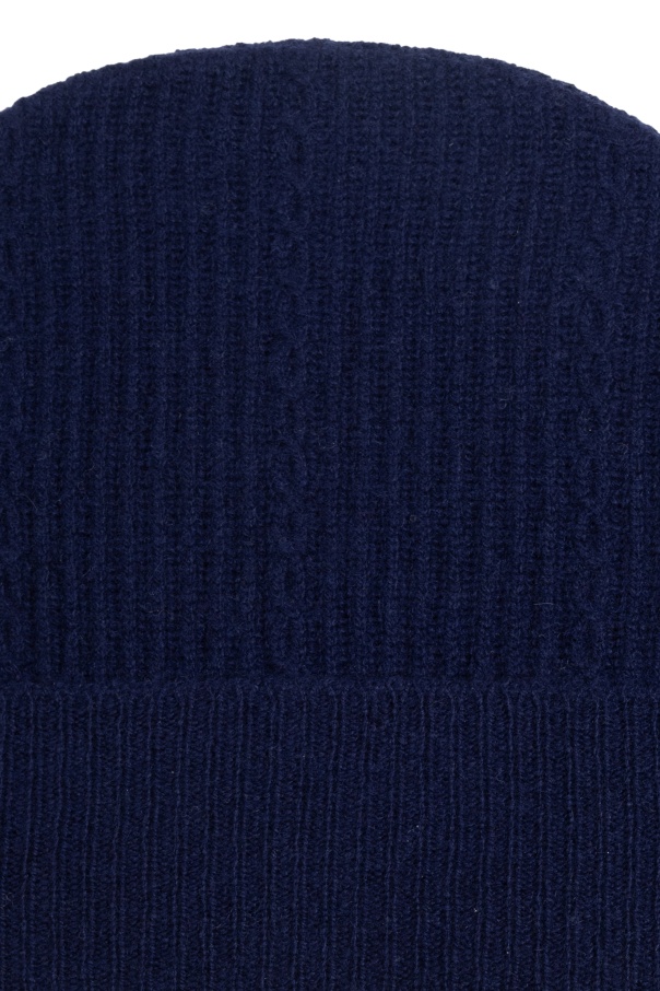 Etro Women's Beanie Hat With Logo In Blue