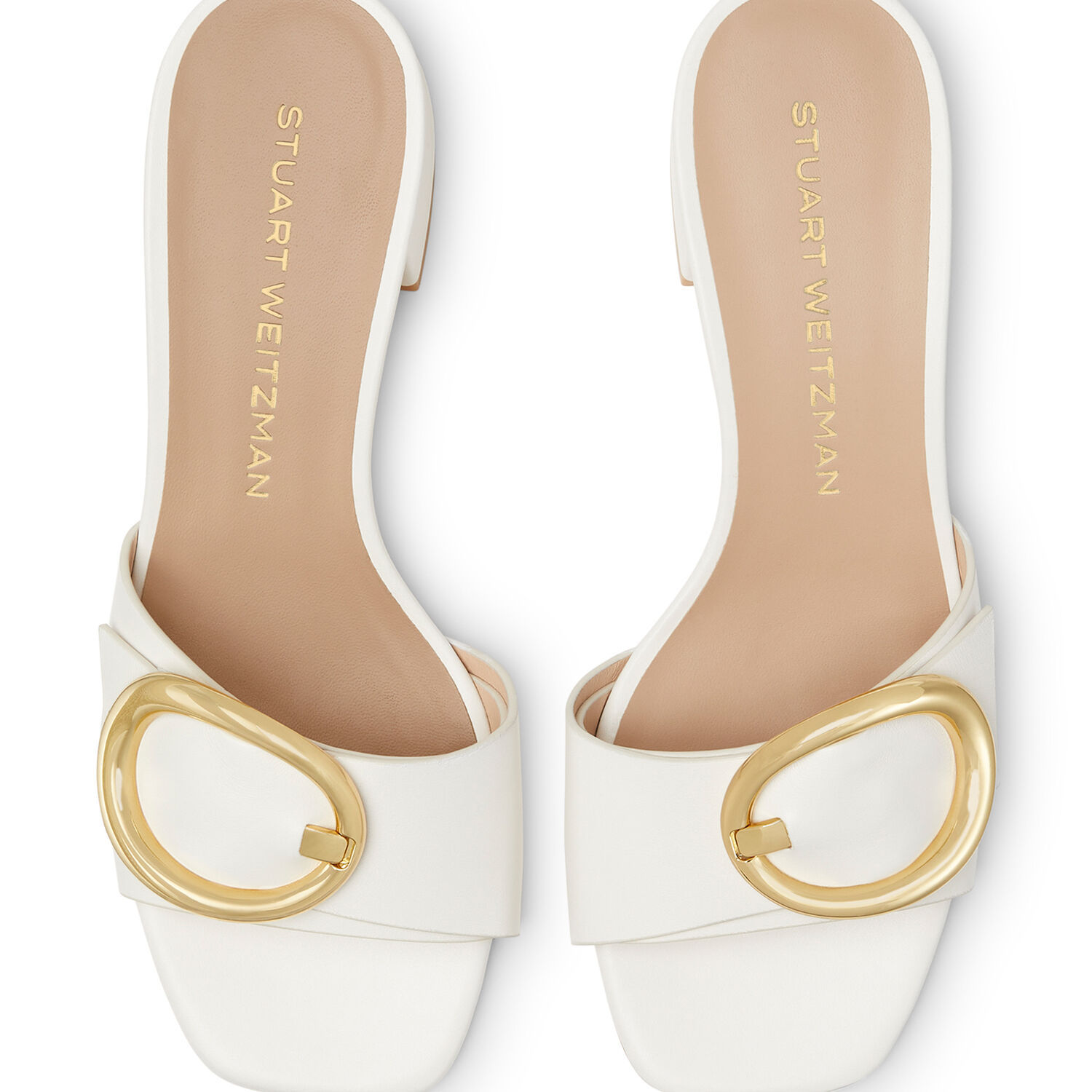 Stuart Weitzman Benni 35 Slide In White