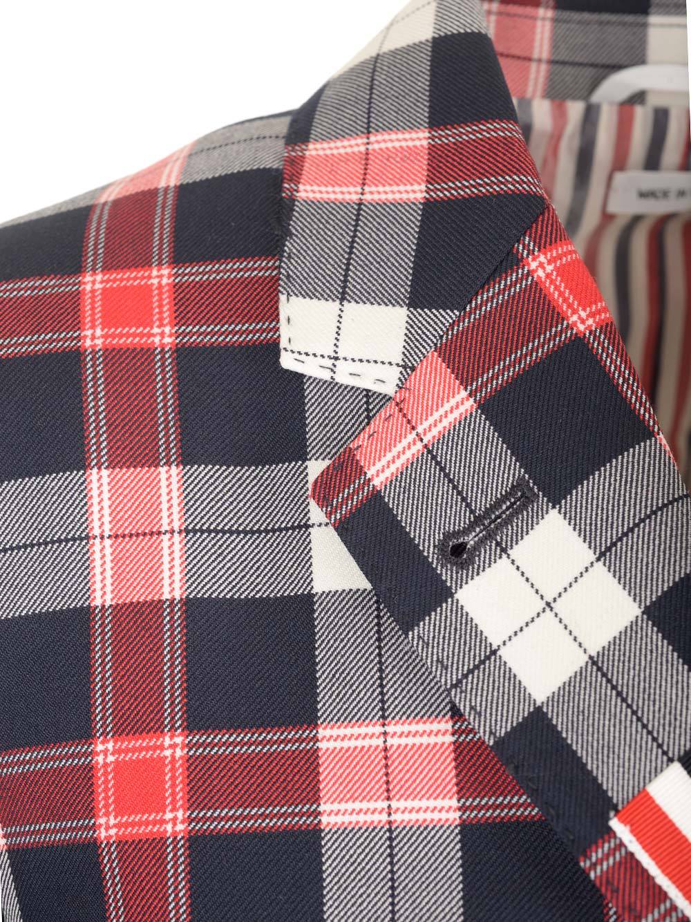Thom Browne Sport Coat Jackets White In Multicolor