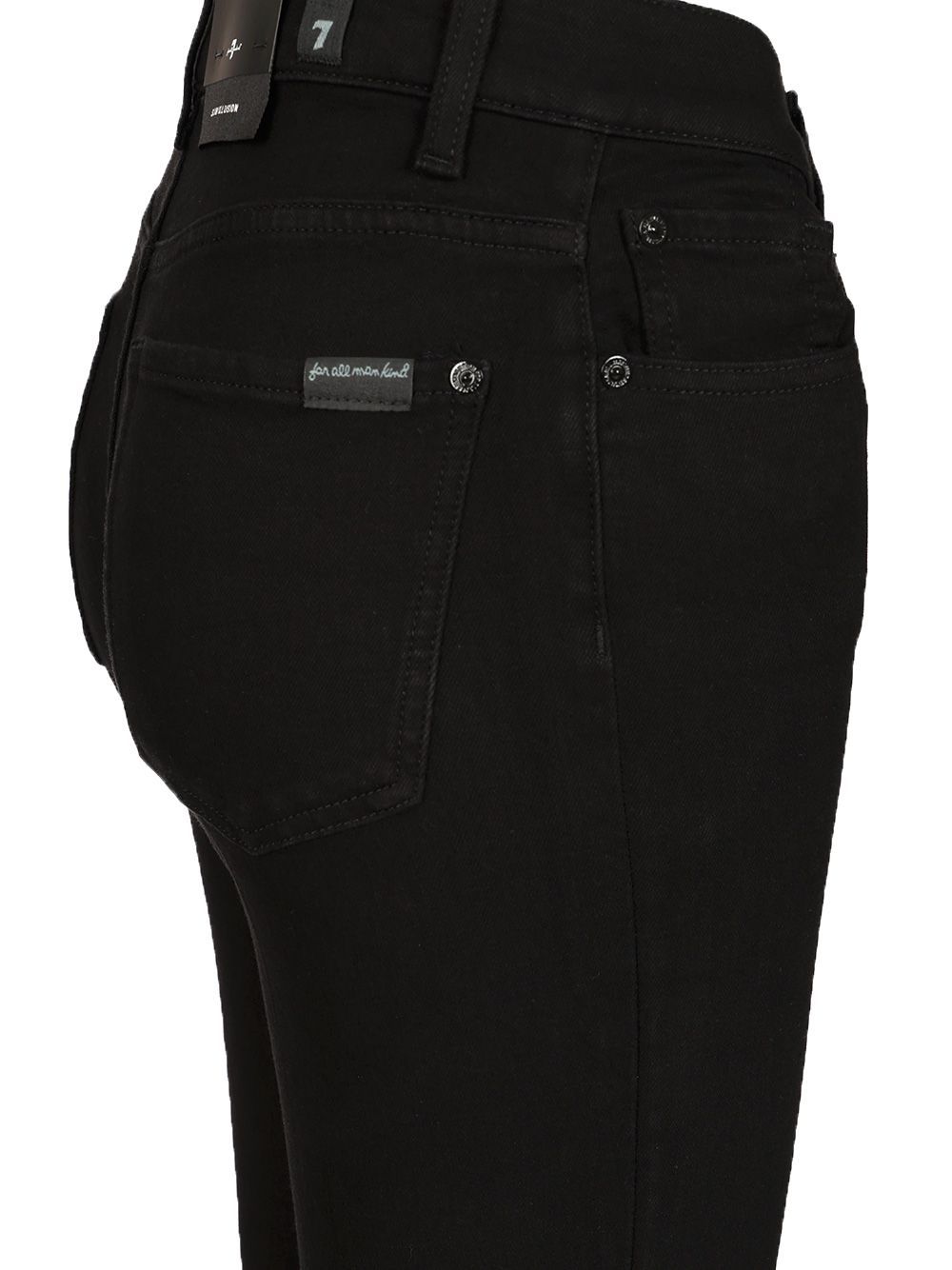 7 For All Mankind Flared Jeans In Black