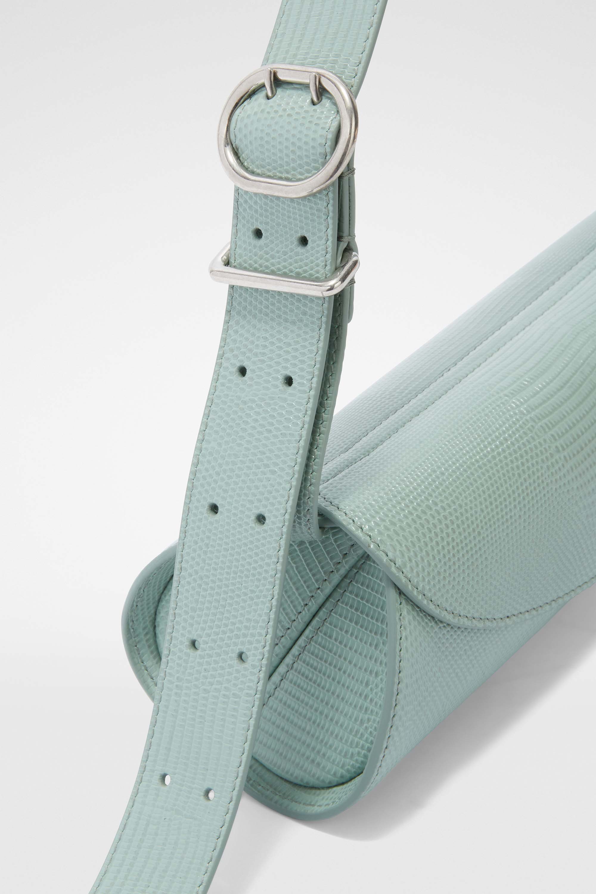Jil Sander Small Cannolo Shoulder Bag In Green