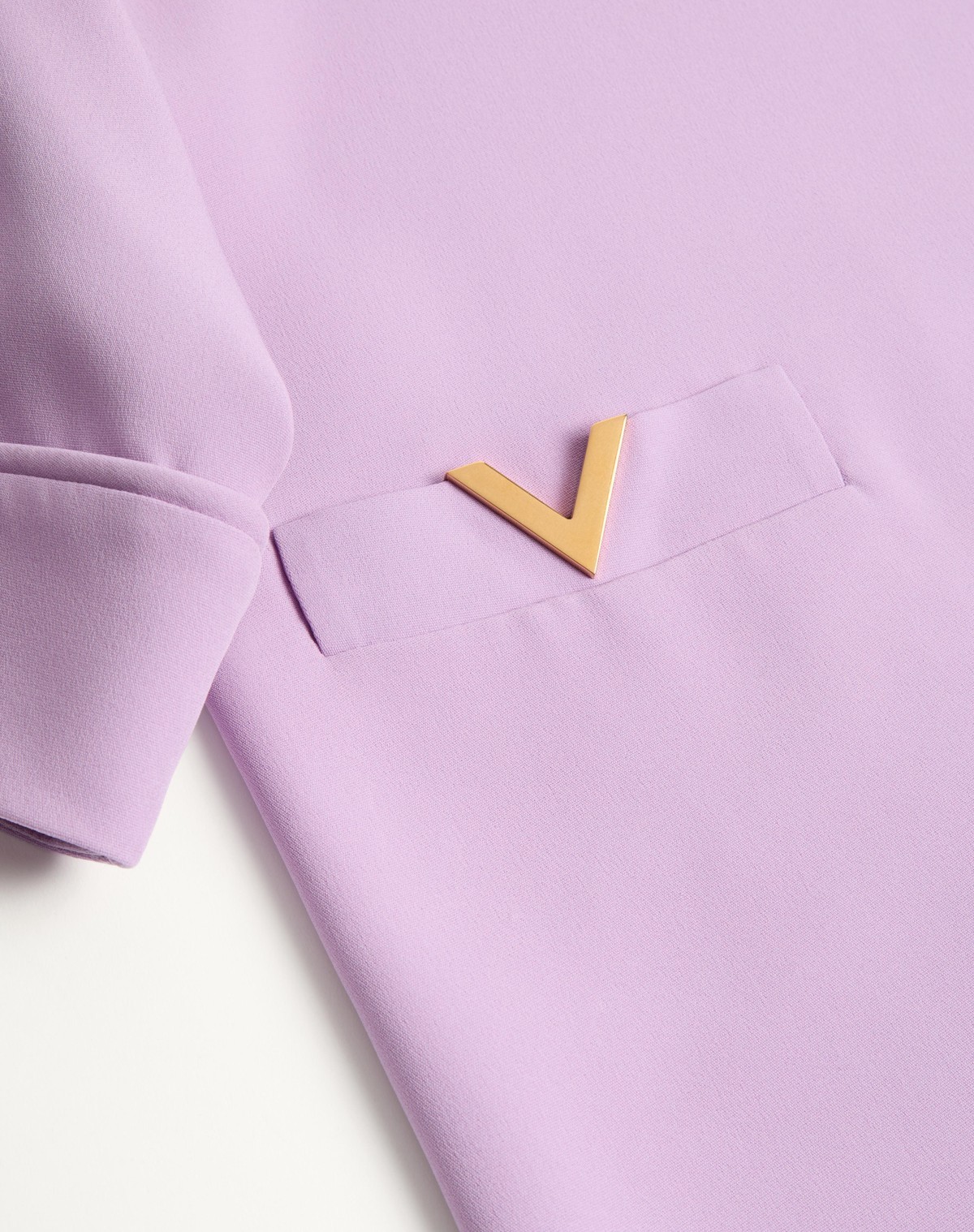 Valentino Light Purple Vlogo Mini Dress In Purple