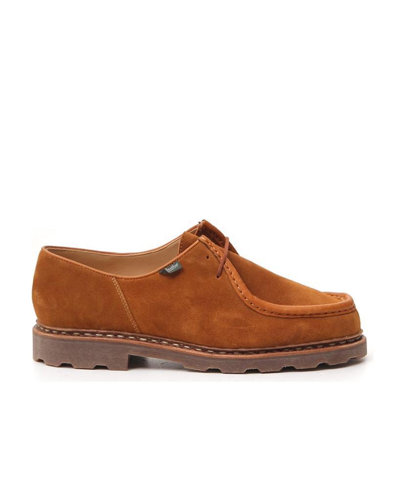 Paraboot Michael Suede Derby Shoes In Brown In Brown