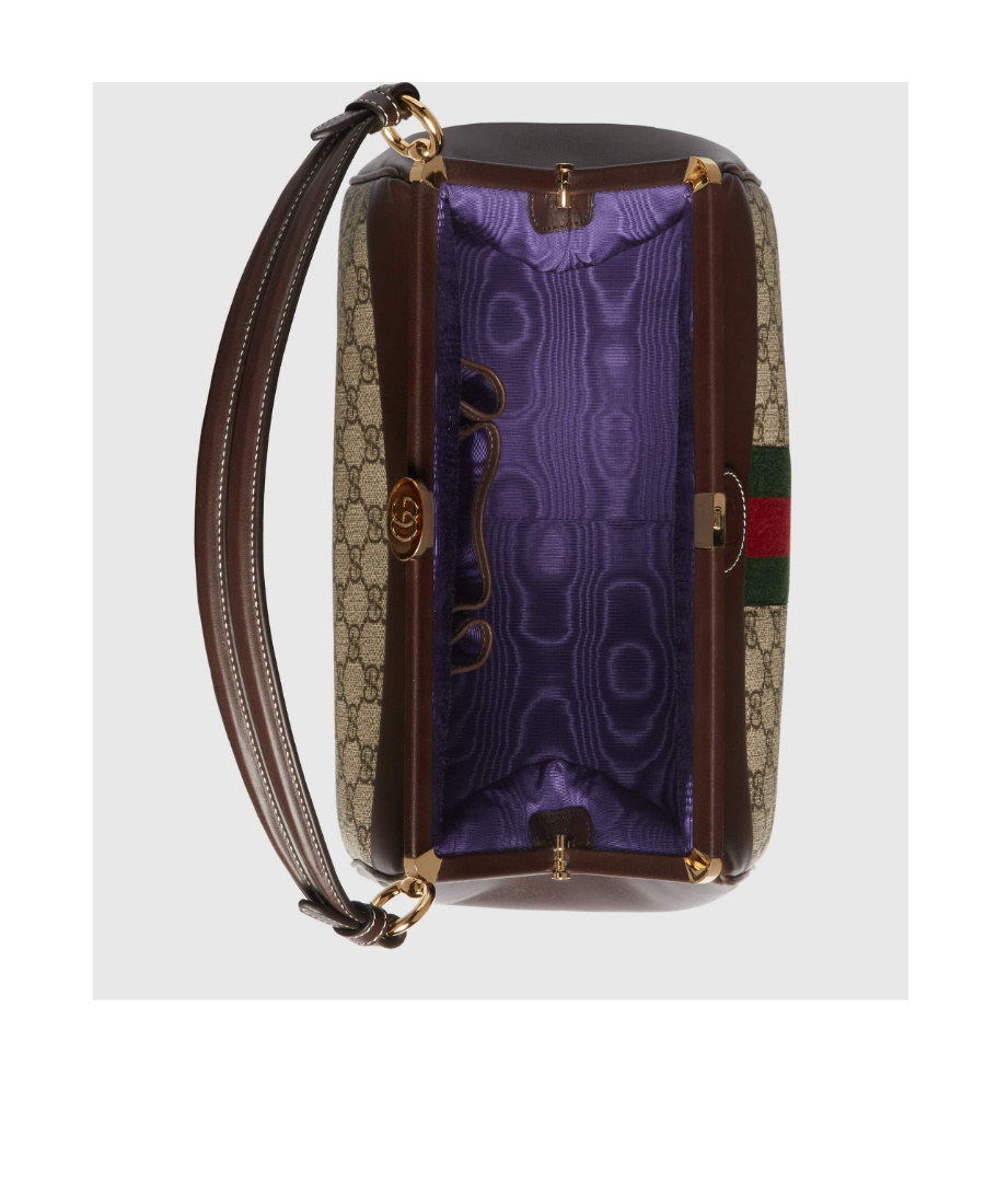 Gucci Virgo Gg Supreme Canvas Tote Bag In Nude