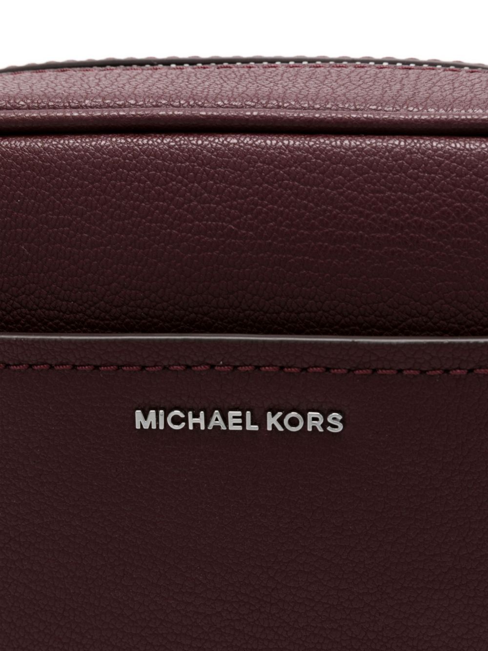 Michael Kors Structured Calfskin Shoulder Bag With Zip Closure In Black