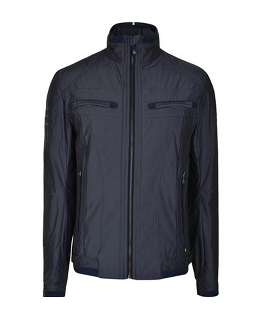Hugo Boss Long-sleeved Casual Jacket In Black