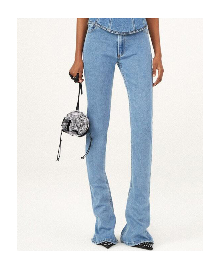 Magda Butrym Skinny Flared Jeans - Women's - Cotton/spandex/elastane In Blue