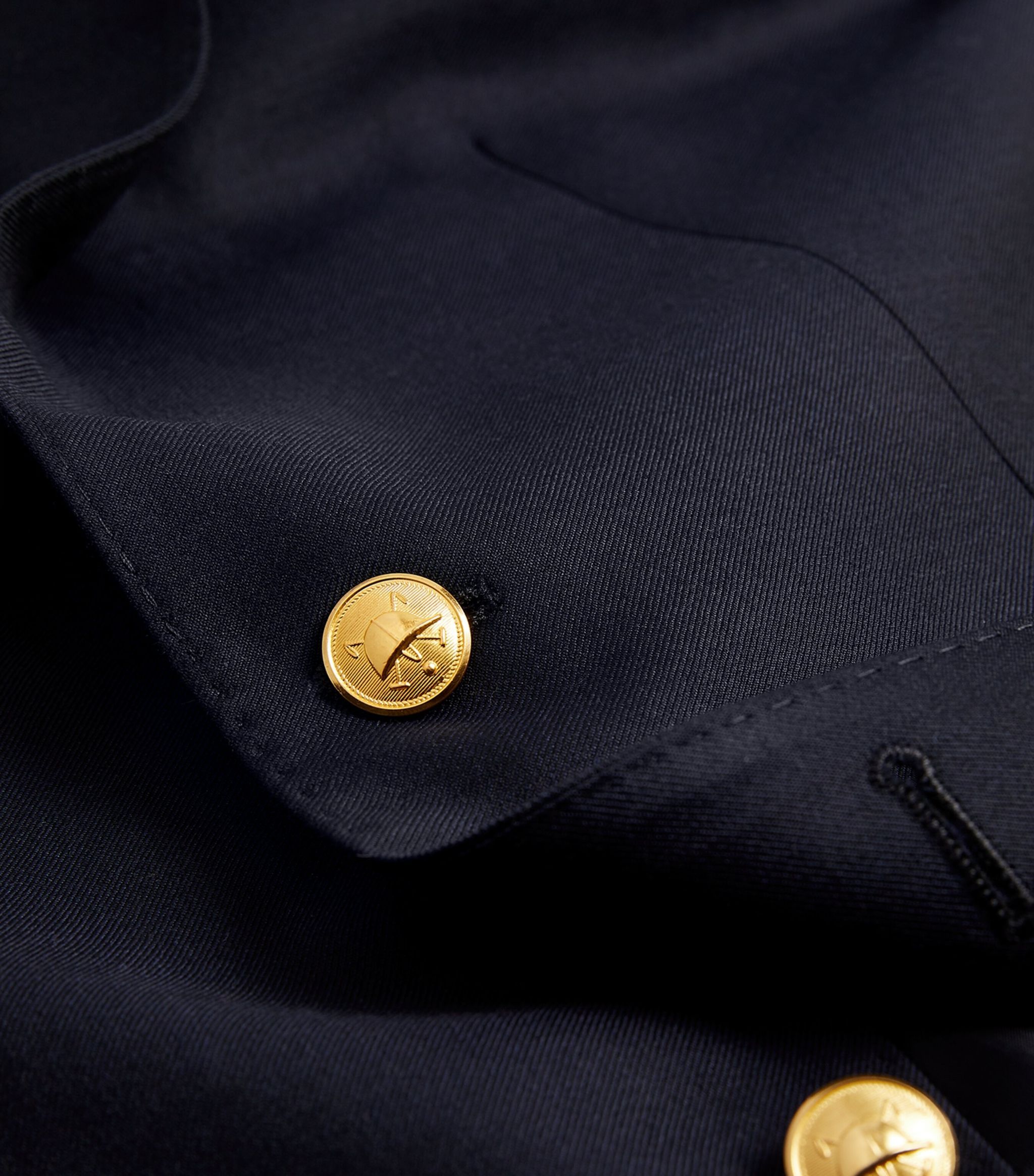 Polo Ralph Lauren Single-breasted Twill Blazer In Black